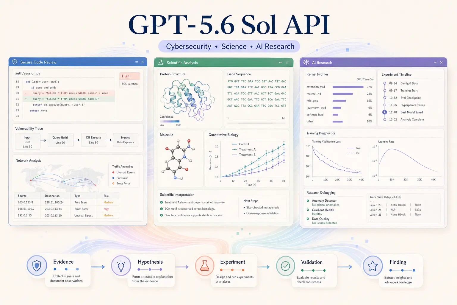GPT-5.6 Sol 推进网络安全、科学和 AI 研究