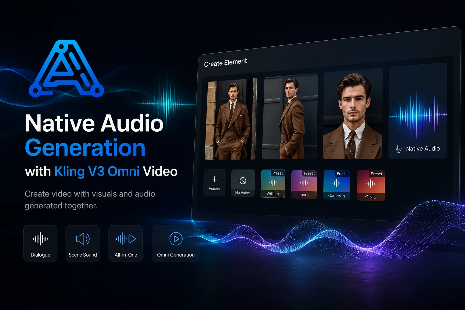 Native Audio Generation with Kling V3 Omni Video