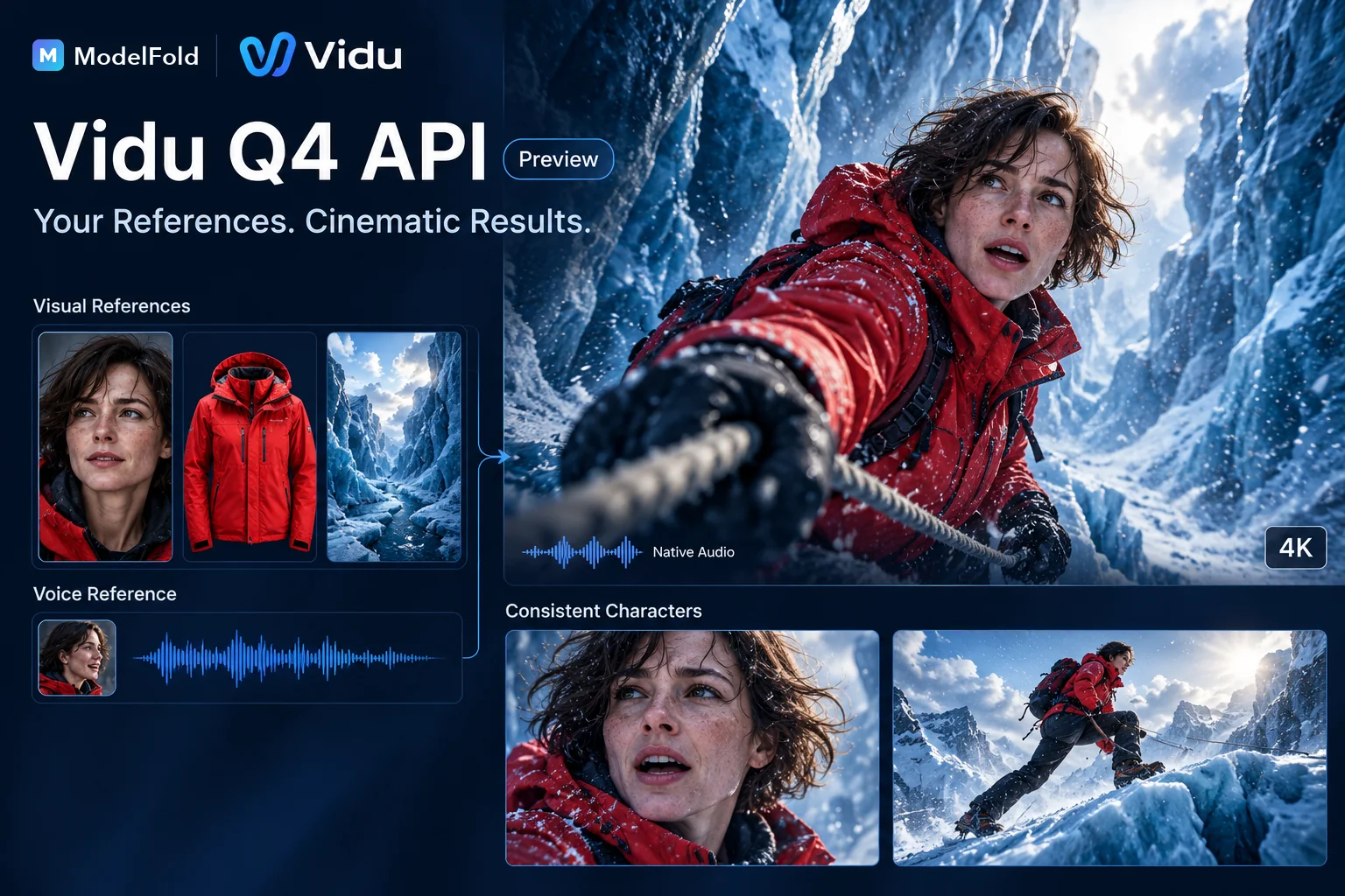 Generate Cinematic 4K AI Videos with Vidu Q4 API on ModelFold